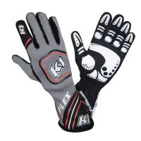 K1 RaceGear Flex Glove - Black/Grey/Red - Medium