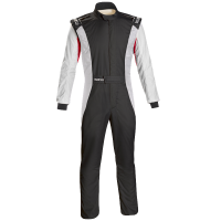 Sparco Racing Suits - Sparco Competition US Boot Cut Suit - CLEARANCE $610.88 - Sparco - Sparco Competition SFI Boot Cut Suit - Black/White - Size: 54