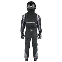 K1 RaceGear - K1 RaceGear Precision II Youth Fire Suit - Black/Grey - Size: 2X-Small - Image 2