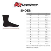 K1 RaceGear - K1 RaceGear GTX-1 Nomex Shoes - White/Black - Size: 10 - Image 2