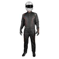 K1 RaceGear Suits - K1 RaceGear GT-2 Suit - $699.99 - K1 RaceGear - K1 RaceGear GT2 Suit - Black / FLO Orange - Size: Large/X-Large / Euro 58
