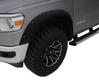 Bushwacker Pocket Style Fender Flare - Front / Rear - 3" Wide Front - 2-1/4" Wide Rear - Plastic - Black - Dodge Full-Size Truck 2018 (Set of 4)