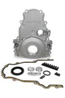 Comp Cams Timing Cover - 2 Piece - Gaskets / Hardware - Aluminum - Black Anodized - GM LS-Series