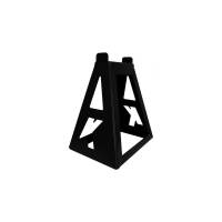 KEVCO Racing Oil Pans & Components - KEVCO Jack Stand - 15" Tall - Rectangular Base - Stackable - Steel - Black Powder Coat
