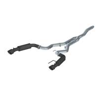 MBRP Black Series Cat-Back Exhaust System - 3" Diameter - Stainless Tip - Steel - Black Powder Coat - Ford EcoBoost 4-Cylinder - Ford Mustang 2015-17