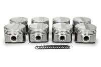 Speed Pro Forged Piston Set - 4.350" Bore - 1/16 x 1/16 x 3/16" Ring Grooves - Plus 12.1 cc - Coated Skirt - Mopar RB-Series (Set of 8)