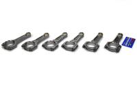 Wiseco Boostline I-Beam Connecting Rod - 5.591 Long - Bushed - 7/16" Cap Screws - ARP2000 - Forged Steel - Toyota Inline-6 (Set of 6)