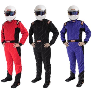RaceQuip 120002 120 Series Small Black SFI 3.2A/1 Multi-Layer One-Piece Driving Suit 