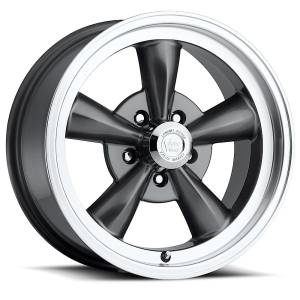Wheels and Tire Accessories - Vision Wheels - Vision 141 Legend 5 Gunmetal with Machined Lip Wheels