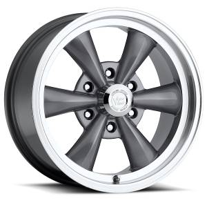 Wheels and Tire Accessories - Vision Wheels - Vision 141 Legend 6 Gunmetal with Machined Lip Wheels