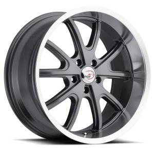 Wheels and Tire Accessories - Vision Wheels - Vision 143 Torque Gunmetal with Machined Lip Wheels