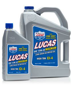 Motor Oil - Lucas Racing Oil - Lucas Magnum SAE 15W-40 Motor Oil