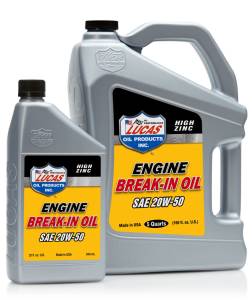 Motor Oil - Lucas Racing Oil - Lucas High Zinc Engine Break-In Oil