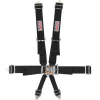 Racing Harnesses - Latch & Link Restraint Systems - G-Force Racing Gear - G-Force Pro Series  6 Pt. Latch & Link Restraint - Pull-Down Adjust Lap - Black