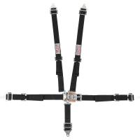 Seat Belts & Harnesses - Racing Harnesses - G-Force Racing Gear - G-Force Pro Series  Junior 5 Pt. Latch & Link Restraint - Pull-Up Adjust Lap - Black