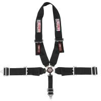 Seat Belts & Harnesses - Racing Harnesses - G-Force Racing Gear - G-Force Pro Series 5 Pt. Dragster Camlock Restraint - U-Style Shoulder Harness - Pull-Down Adjust Lap - Black