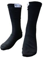 Shoe Accessories - Socks, Fire Retardant - G-Force Racing Gear - G-Force SFI Rated Socks - Black - Large