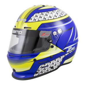 Helmets and Accessories - Shop All Full Face Helmets - Zamp RZ-62 Graphic Helmets - Blue/Green - Snell SA2020 - $368.96
