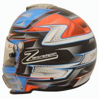 Zamp - Zamp RZ-42 Honeycomb Graphic Helmet - Orange/Blue - Large - Image 4