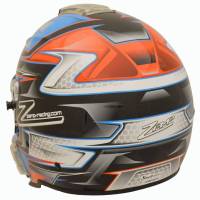 Zamp - Zamp RZ-42 Honeycomb Graphic Helmet - Orange/Blue - Large - Image 5