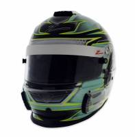 Zamp - Zamp RZ-42 Honeycomb Graphic Helmet - Green/Silver - Medium - Image 3