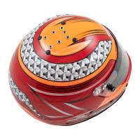 Zamp - Zamp RZ-62 Graphic Helmet - Red/Orange - X-Small - Image 3