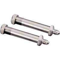 Fittings & Hoses - Brake Fittings, Lines and Hoses - Billet Specialties - Billet Specialties Stainless Steel Thru-Frame Fittings - 2 in. Length - -3 AN Male x 1/8 in. NPT Female - (Set of 2)