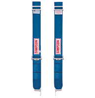 Simpson HANS Compatible Latch Type Shoulder Harness w/ HANS Top Strap - Bolt-In - Blue