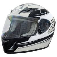 Motorcycle & UTV Helmets - Zamp FS-9 Graphic Motorcycle Helmets - $138.65 - Zamp - Zamp FS-9 Helmet - Silver/Blk Matte - X-Large
