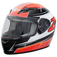 Motorcycle & UTV Helmets - Zamp FS-9 Graphic Motorcycle Helmets - $138.65 - Zamp - Zamp FS-9 Helmet - Red/Black - Medium