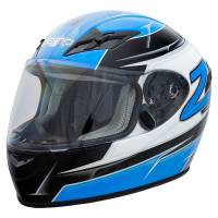 Zamp FS-9 Helmet - Blue/Silver - Large