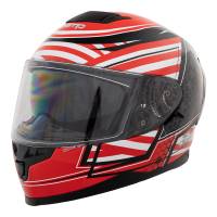 Motorcycle & UTV Helmets - Zamp FR-4 Graphic Motorcycle Helmets -  $98.96 - Zamp - Zamp FR-4 Helmet - Gloss Red Graphic - Large