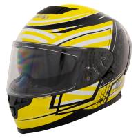 Zamp FR-4 Helmet - Gloss Yellow Graphic - Medium