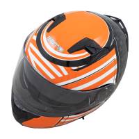 Zamp - Zamp FL-4 Helmet - Gloss Orange Graphic - Large - Image 2