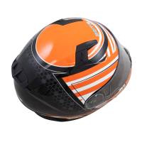 Zamp - Zamp FL-4 Helmet - Gloss Orange Graphic - Large - Image 3