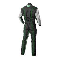 K1 RaceGear - K1 RaceGear GK2 Karting Suit - Black/Green - Small (48) - Image 2