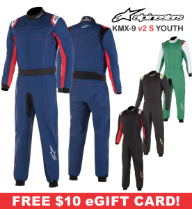Racing Suits - Kart Racing Suits - Alpinestars KMX-9 v2 S Youth Karting Suits - $249.95