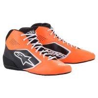 Alpinestars - Alpinestars Tech-1K Start v2 Karting Shoe - Orange Fluorescent/Black/White - Size 11 - Image 1
