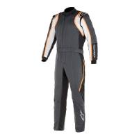 SALE & CLEARANCE - Alpinestars - Alpinestars GP Race v2 Boot Cut Suit - Anthracite/White/Orange - Size 58