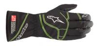 Karting Gear Gifts - Karting Glove Gifts - Alpinestars - Alpinestars Tempest v2 S WP Youth Karting Glove - Black/Fluorescent Green - Youth Large