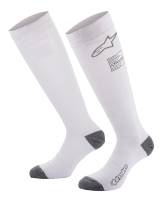 Shoe Accessories - Socks, Fire Resistant - Alpinestars - Alpinestars Race v4 Socks - White - Large