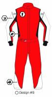 K1 RaceGear Custom SFI 5 Nomex® Auto Racing Suit - Design #9