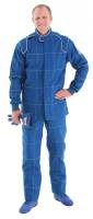 Crow Racing Suits - Crow Quilted Two Layer Proban® Driving Suit - 2 Piece Design - $310.79 - Crow Safety Gear - Crow Quilted 2-Layer Proban® Jacket - SFI-3.2A/5 - Blue - X-Large