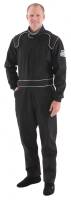 Crow Racing Suits - Crow Single Layer Proban Suit - $136.36 - Crow Enterprizes - Crow Single Layer Proban® 1-Piece Driving Suit - SFI-3.2A/1 - Black - 2X-Large