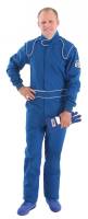 Crow Single Layer Proban® 1-Piece Driving Suit - SFI-3.2A/1 - Blue  - Small