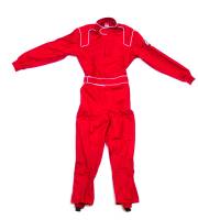 Crow Enterprizes - Crow Junior Single Proban® Layer 1-Piece Suit - SFI-3.2A/1 - Red - Youth Large (14-16) - Image 2
