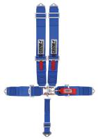 Crow Safety Gear - Crow 5-Way Standard 3" Latch & Link Harness - Stock Car/IMCA Modified - Individual Harness - SFI 16.1 - Blue - Image 1