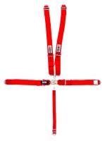 Crow Safety Gear - Crow 5-Way Standard 3" Latch & Link Harness - Stock Car/IMCA Modified - Individual Harness - SFI 16.1 - Red - Image 2
