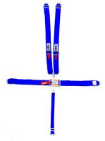 Crow Safety Gear - Crow 5-Way Duck Bill 3" Latch & Link Harness w/ Harness Pads - 55'' Seat Belts - Stock Car/Off-Road - SFI 16.1 - Blue - Image 2