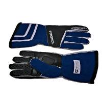 Safety Equipment - Racing Gloves - Pyrotect - Pyrotect Pro Series SFI-5 Reverse Stitch Gloves - 2X-Small - Blue/Black
